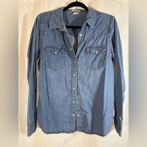 Levi's Western Button Down Denim Shirt